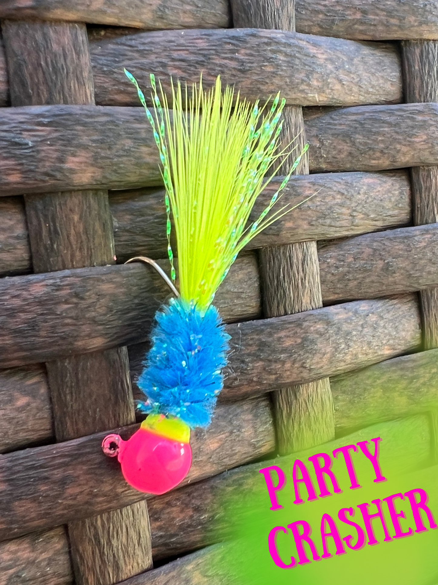 3 Pack Hand Tied Crappie Jigs - Round Head