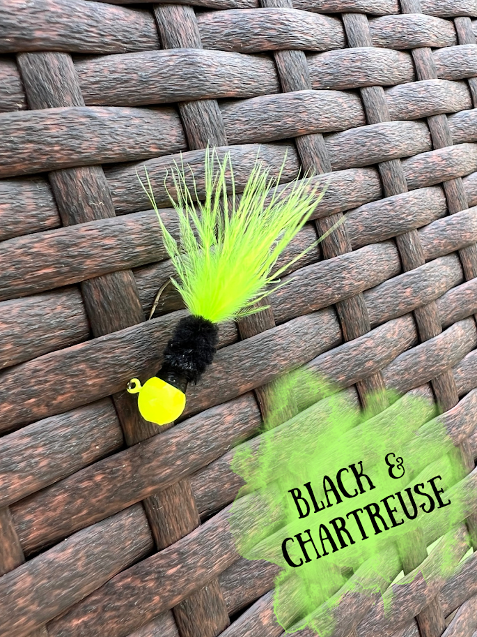 3 Pack Hand Tied Crappie Jigs - Round Head