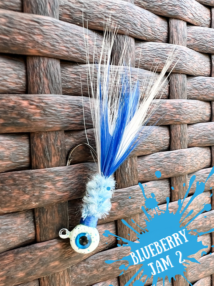 3 Pack - Hand Tied Crappie Jigs with 3D Eyes