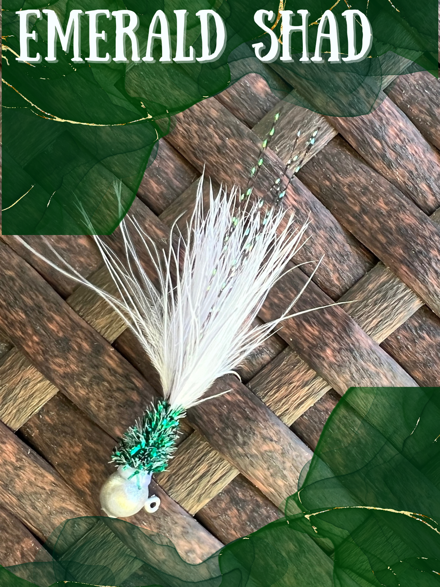 3 Pack Hand Tied Crappie Jigs - Round Head