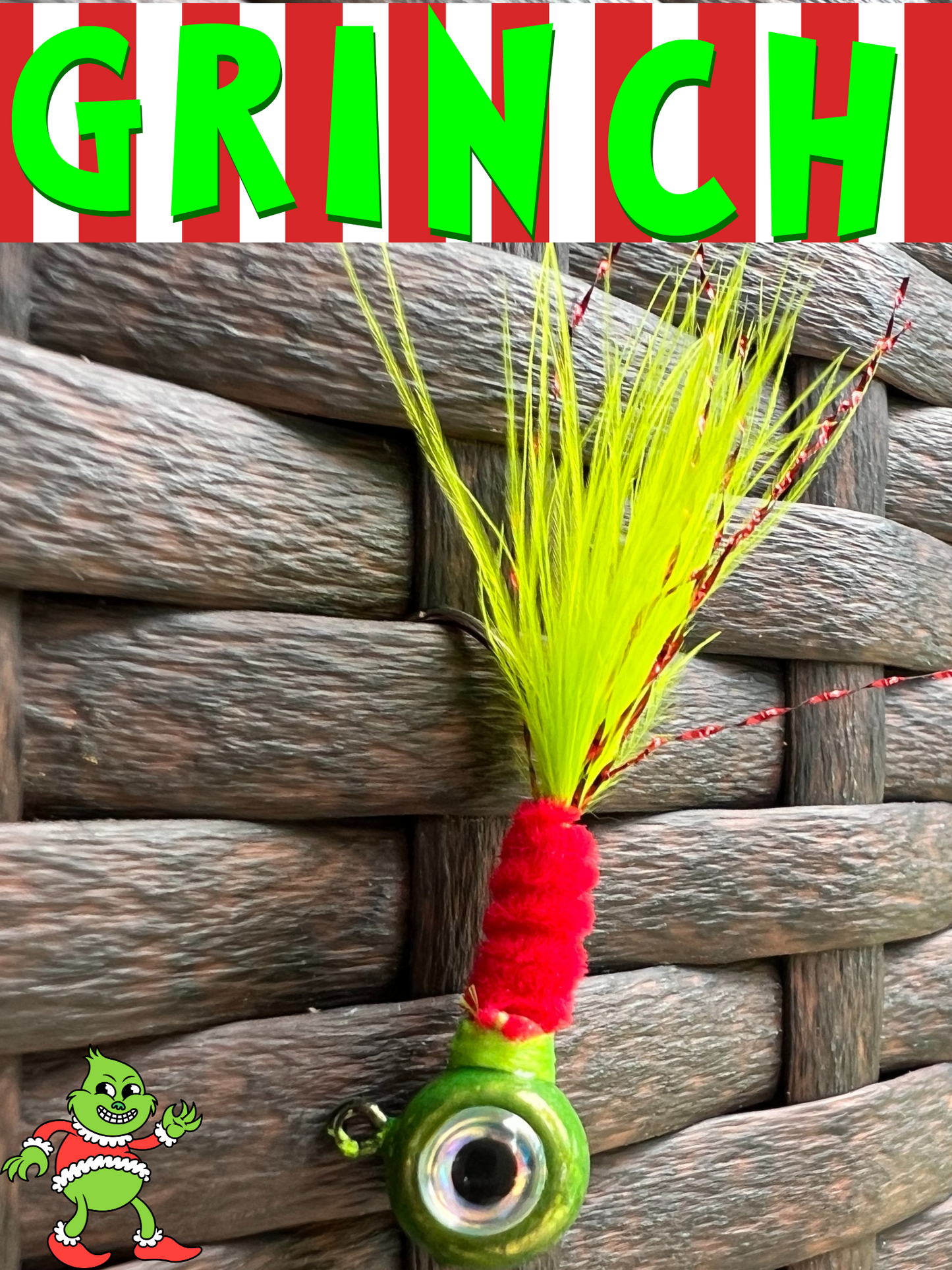 3 Pack - Hand Tied Crappie Jigs with 3D Eyes