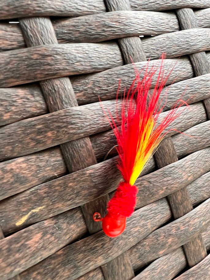 3 Pack Hand Tied Crappie Jigs - Round Head