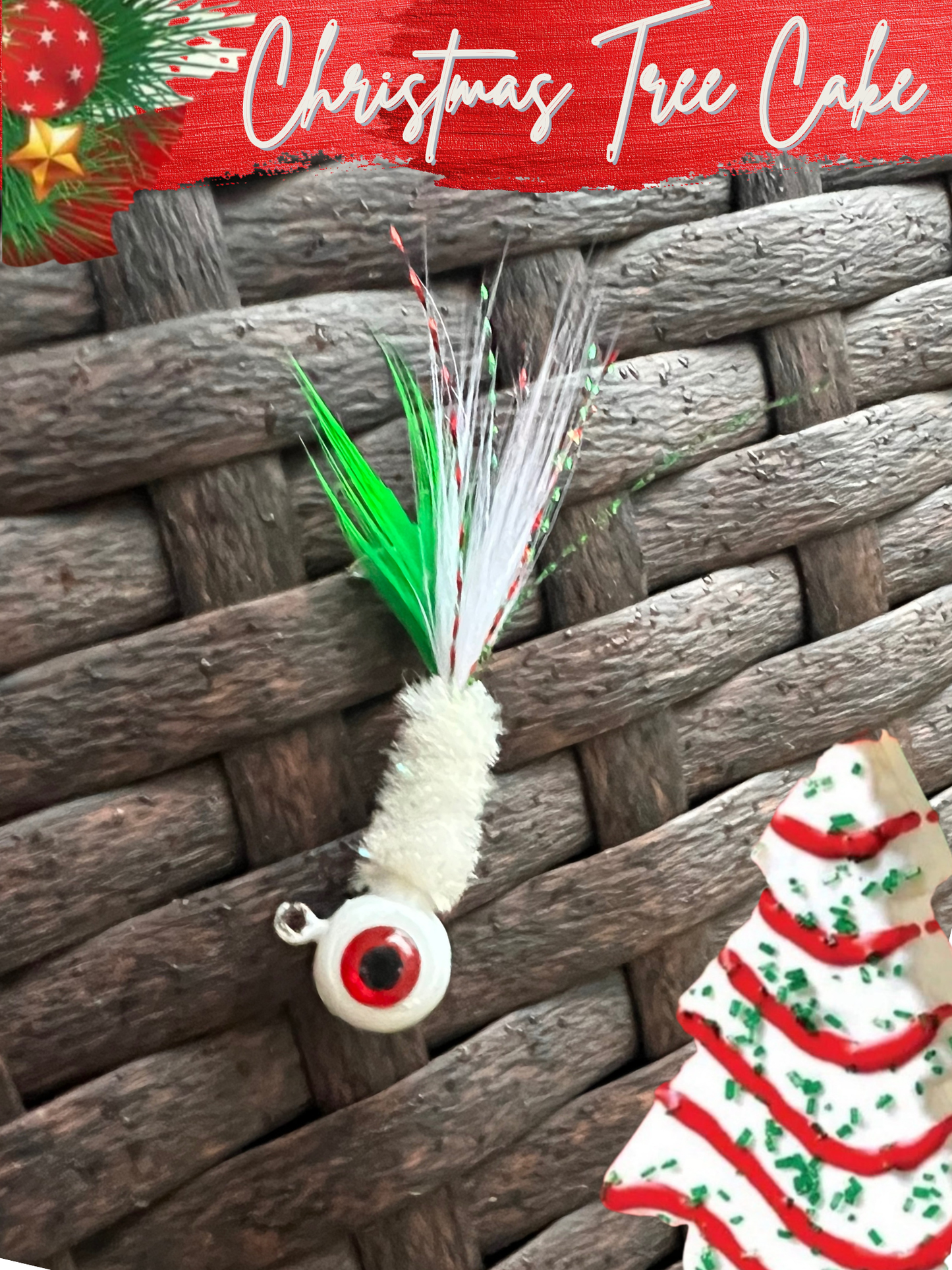 3 Pack - Hand Tied Crappie Jigs with 3D Eyes