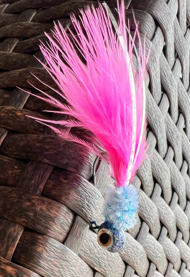 3 Pack - Hand Tied Crappie Jigs with 3D Eyes