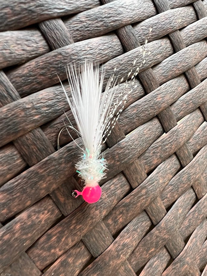 3 Pack Hand Tied Crappie Jigs - Round Head