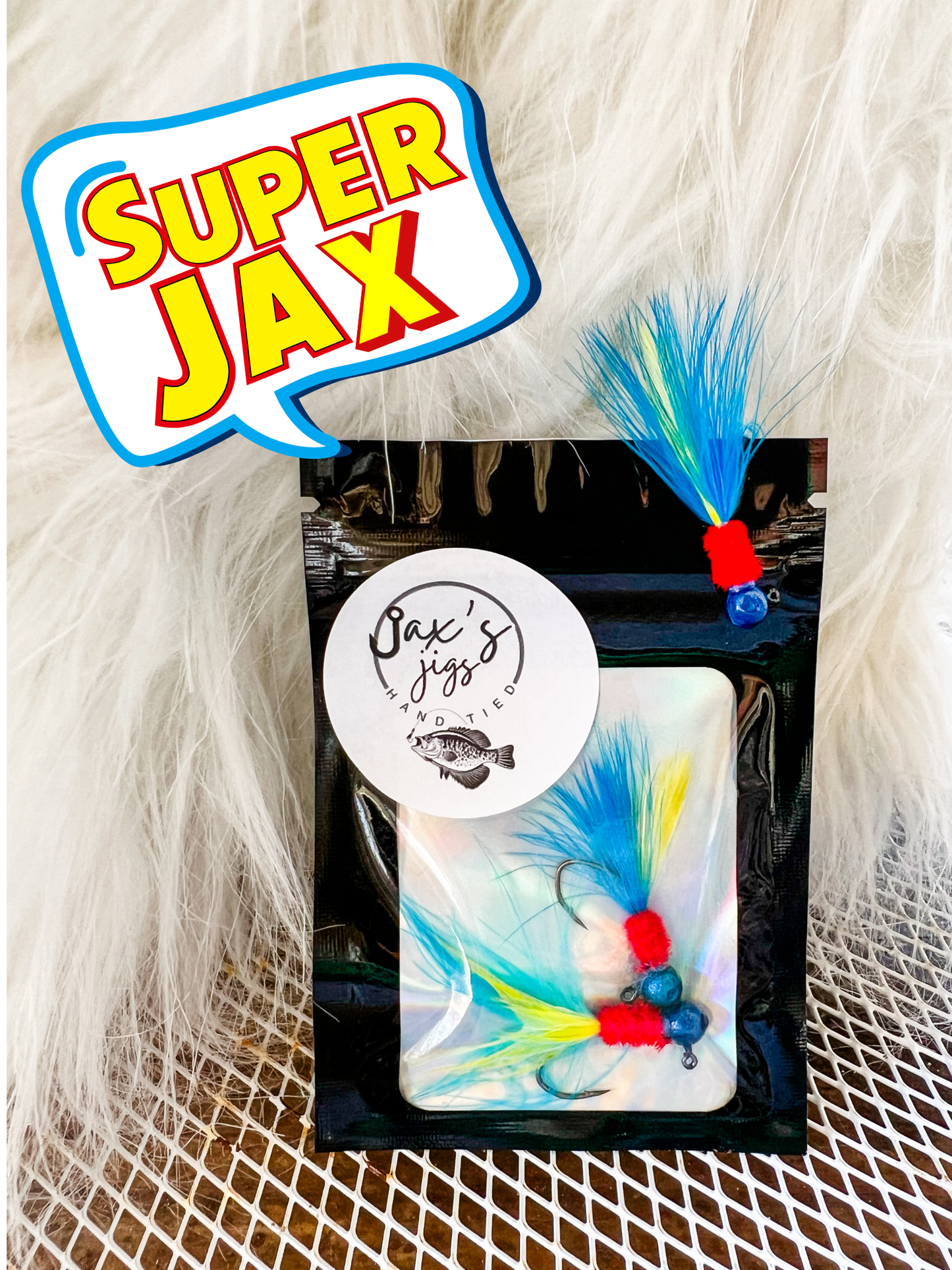 3 Pack Hand Tied Crappie Jigs - Round Head